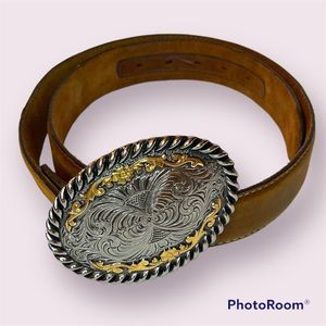CODY JAMES Leather Belt w/ Belt Buckle